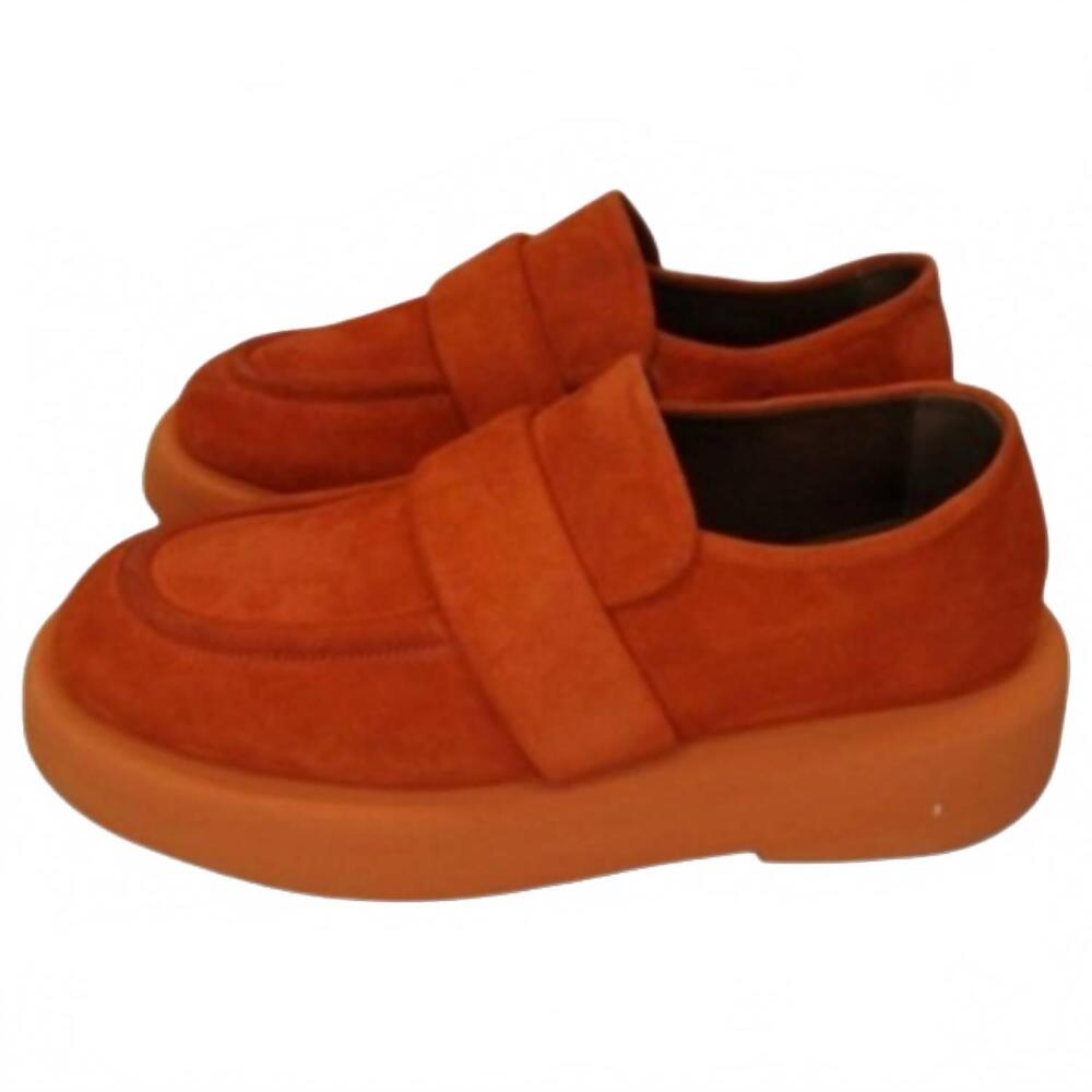 NEW MARSELL men's big chunky sole loafers in orange